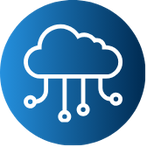 Icono de nube referente a soluciones para gestión de infraestructura